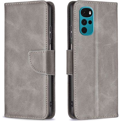 Mobigear Excellent Housse Motorola Moto G22 Etui Porte-Monnaie - Gris