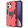 Mobigear Armor Ring Xiaomi 13 Plastique rigide Coque arrière Antichoc avec bague de maintien - Rouge
