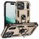 Mobigear Armor Ring Coque iPhone 17 Pro Coque arrière Rigide Anti-Chocs avec Anneau-Support - Or