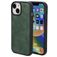 Mobiparts Classic Coque iPhone 13 MagSafe Coque arrière en TPU,Similicuir - Emerald Green