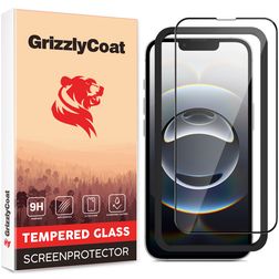 GrizzlyCoat AlignPro iPhone 16e Verre trempé Protection d'écran - Compatible Coque + Cadre d'installation