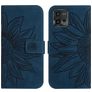 Mobigear Sunflower Housse Motorola Moto G72 Etui Porte-Monnaie - Bleu