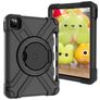 Mobigear RingGuard Coque iPad Pro 11 Pouces (2022) Coque de tablette pour enfants avec Poignée Enfants en EVA + Porte-crayon - Noir
