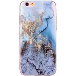 Mobigear Marble Coque iPhone 6s Coque arrière en TPU Souple - Bleu Mobigear Marble Coque iPhone 6s Coque arrière en TPU Souple - Bleu