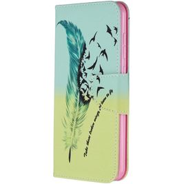 Mobigear Design Housse Nokia 2.3 Etui Porte-Monnaie - La plume