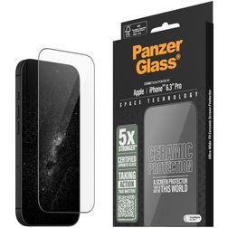 PanzerGlass Ceramic iPhone 16 Pro Verre trempé Protection d'écran - Compatible coque