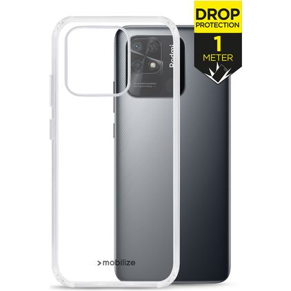 Mobilize Naked Protection Transparent Xiaomi Redmi 10C Plastique rigide Coque arrière Antichoc - Transparent