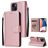 Mobigear Wallet iPhone 14 Étui Portefeuille - Rose doré