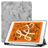 Mobigear Tri-Fold Marble Coque iPad Air 3 (2019) Etui + Porte-crayon - Gris