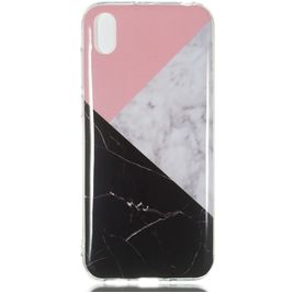 Mobigear Marble Coque Huawei Y5 (2019) Coque arrière en TPU Souple - Tricolore