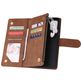 Mobigear Zipper Housse Samsung Galaxy A71 Etui Porte-Monnaie - Marron