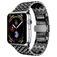Mobigear Dragon Bracelet Acier Apple Watch Fermeture boucle déployante - 49/46/45/44 mm - Noir