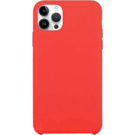 Mobigear Rubber Touch Coque iPhone 15 Pro Max Coque arrière en Silicone - Rouge