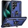 Mobigear Armor ring Coque Samsung Galaxy S25 Ultra Coque arrière Rigide Anti-Chocs avec Anneau-Support - Bleu