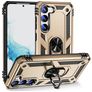 Mobigear Armor Ring Samsung Galaxy S23 Plastique rigide Coque arrière Antichoc avec bague de maintien - Or