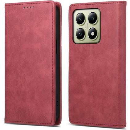 Mobigear Wallet Housse Xiaomi 14T Etui Porte-Monnaie - Rouge