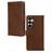 Mobilize Wallet Housse Samsung Galaxy S25 Plus Etui en Cuir Véritable Porte-Monnaie - Marron