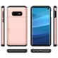 Mobigear Card Coque Samsung Galaxy S10e Coque arrière Rigide Anti-Chocs avec Porte-Cartes - Vert armée
