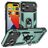 Mobigear Armor Ring Coque iPhone 17 Pro Max Coque arrière Rigide Anti-Chocs avec Anneau-Support - Vert