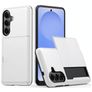 Mobigear Card Coque Samsung Galaxy S26 Plus Coque arrière Rigide Anti-Chocs avec Porte-Cartes - Blanc