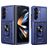 Mobigear Armor Ring Cam Slide Coque Samsung Galaxy Z Fold 8 Ultra Coque arrière Rigide Anti-Chocs avec Anneau-Support et Protecteur Lentilles - Bleu