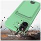 Mobigear Lanyard Card iPhone 17 Coque avec cordon en Silicone et Porte-Cartes - Vert