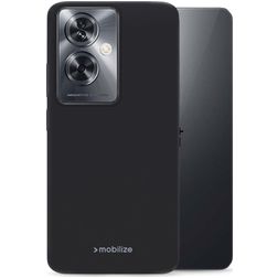 Mobilize Rubber Gelly Coque OnePlus Nord N30 SE Coque arrière en TPU Souple - Matt Black