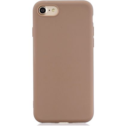 Mobigear Colors Coque iPhone SE (2020) Coque arrière en TPU Souple - Marron
