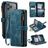 CaseMe C30 Housse iPhone 17 Pro Etui Porte-Monnaie - Bleu