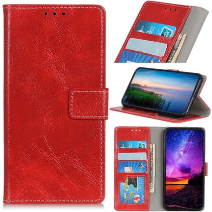 Mobigear Basic Housse Samsung Galaxy A20e Etui Porte-Monnaie - Rouge