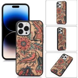 Mobigear Cork Coque iPhone 14 Pro Coque arrière en TPU Souple - Model 1