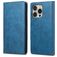 Mobigear Wallet Housse iPhone 16 Pro Etui Porte-Monnaie - Bleu