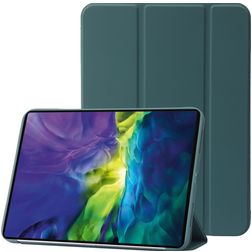Mobigear Tri-Fold Gel Coque iPad 11 (2025) Etui en TPU,Similicuir - Vert
