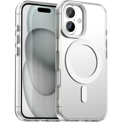 Mobigear Shockproof Coque iPhone 18 MagSafe Coque arrière Rigide - Blanc