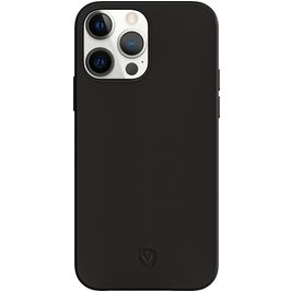 Valenta Snap Luxe Coque iPhone 13 Pro Max Coque arrière en Cuir Véritable - Noir