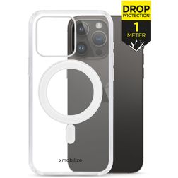 Mobilize Naked Protection Coque Transparente iPhone 14 Pro Max MagSafe Coque arrière Rigide Anti-Chocs - Transparent