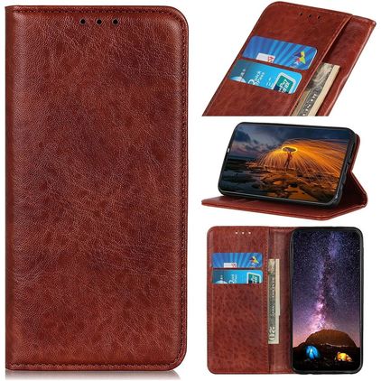 Mobigear Classic Elegance Housse POCO X4 GT Etui Porte-Monnaie - Marron