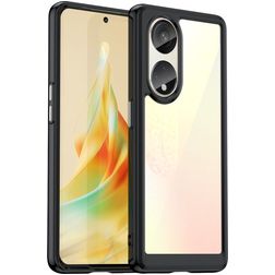 Mobigear Crystal Coque OPPO Reno 8T 5G Coque arrière Rigide - Noir