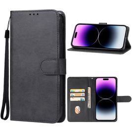 Mobigear Wallet Housse iPhone 15 Pro Etui Porte-Monnaie - Noir