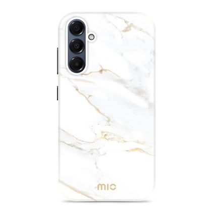 MIO Samsung Galaxy A16 MagSafe Plastique rigide Coque arrière - White Marble
