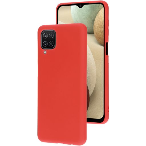 Mobiparts Coque Samsung Galaxy A12 Coque arrière en Silicone - Scarlet Red