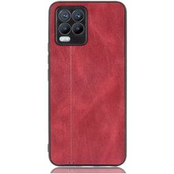 Mobigear Stitch Coque Realme 8 Coque arrière - Rouge
