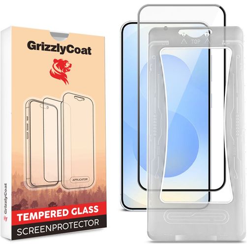 GrizzlyCoat Easy Align Samsung Galaxy S26 Verre trempé Protection d'écran - Compatible Coque + Cadre d'installation
