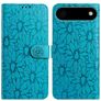 Mobigear Flowers Housse iPhone Air Etui Porte-Monnaie - Bleu