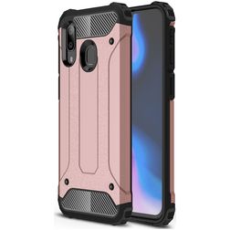 Mobigear Outdoor Samsung Galaxy A40 Plastique rigide Coque arrière Antichoc - Rose doré