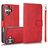 Mobigear Wallet Housse iPhone 16 Plus Etui avec Coque Détachable Porte-Monnaie - Rouge