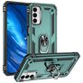 Mobigear Armor Ring Coque Samsung Galaxy M23 Coque arrière Rigide Anti-Chocs avec Anneau-Support - Vert