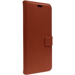 Valenta Gel Skin Housse iPhone 15 Plus Etui en Cuir Véritable Porte-Monnaie - Marron