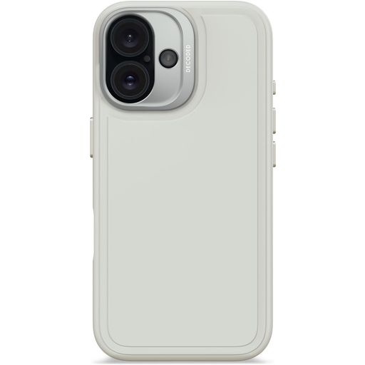 Decoded Stacks Coque iPhone 16 MagSafe Coque arrière en Silicone - Stone Grey