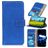 Mobigear Croco Housse Samsung Galaxy M53 Etui Porte-Monnaie - Bleu
